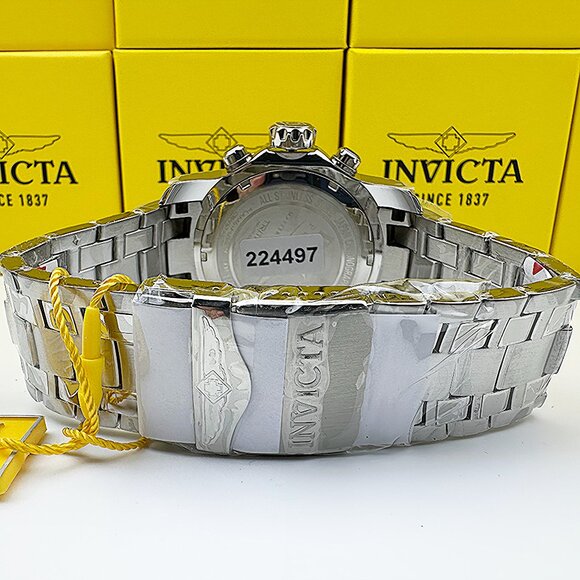 NEW Invicta Men Pro Diver Scuba VD53 Chronograph Stainless St. SILVER DIAL Watch - Picture 8 of 8